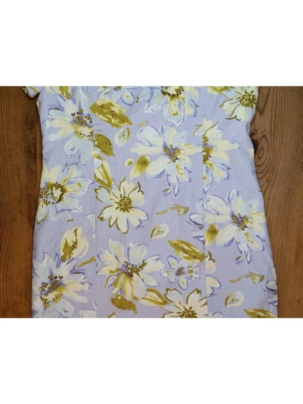 Chadwicks Womens 12 Linen Blend Dress Purple Floral Sheath Lined Knee Length - Picture 3 of 10